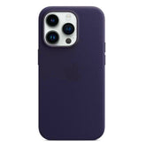 Husa iPhone MagSafe din Piele pentru iPhone 14 Pro Purple - WATCHERS